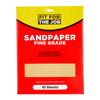 Fit For The Job 10pk Sandpaper - Fine Grade