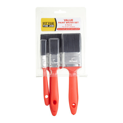 Fit For The Job 5pc Value Brush Set - 0.5", 1", 1.5", 2", 2.5"