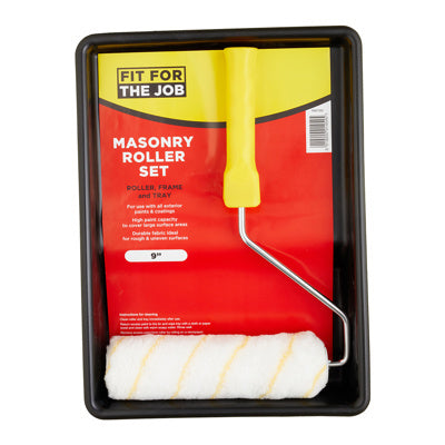 Fit For The Job 9" x 1.5" Masonry Roller & Tray Kit