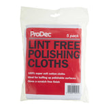 ProDec 5pk Lint Free Polishing Cloths