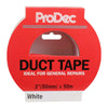ProDec 2" White Duct Tape