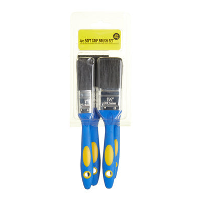 Job Done 4pc Soft Grip Brush Set