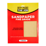 Fit For The Job 5pk Sandpaper - Fine Grade