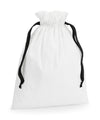 Westford Mill Cotton Bag with Ribbon Cord W121