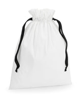 Westford Mill Cotton Bag with Ribbon Cord W121