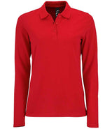 SOL'S Ladies Perfect Long Sleeve Piqué Polo Shirt 02083