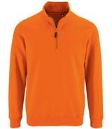 SOL'S Stan Contrast Zip Neck Sweatshirt 02088