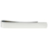 ‘Skinny’ Plain Rhodium Plate Tie Slide by Dalaco