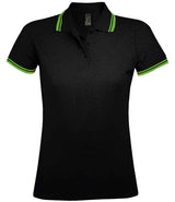 SOL'S Ladies Pasadena Tipped Cotton Piqué Polo Shirt 10578