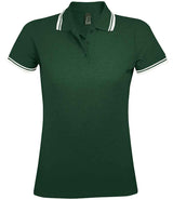 SOL'S Ladies Pasadena Tipped Cotton Piqué Polo Shirt 10578