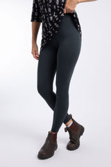 Weird Fish Louisa Leggings in Washed Black