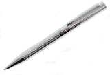 Chrome Ribbed Ball Point Pen by Dalaco