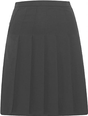 Blue Max Banner Designer Pleated Skirt 1EA - Steel Grey