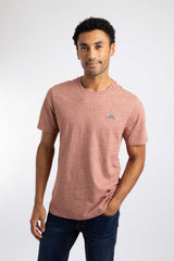 Weird Fish Fished Branded T-Shirt in Maple Brown