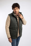 Weird Fish Dover Wadded Gilet in Anthracite