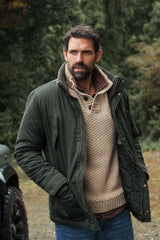 Weird Fish Thunderchief Wadded Field Jacket in Anthracite