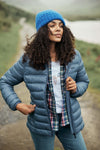 Weird Fish Eshka Lightweight Padded Jacket in Ash Blue