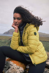 Weird Fish Eshka Lightweight Padded Jacket in Tarragon