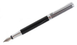 Black Lined Fountain Pen by Dalaco