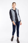 Weird Fish Raia Cosy Fleece Gillet in Navy