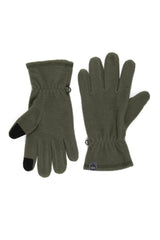 Weird Fish Tayport Microfleece Gloves in Duck Green