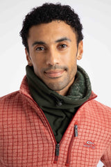Weird Fish Perth Reversible Fleece Snood in Duck Green