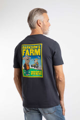 Weird Fish Barkson Farm Back Print Artist T-Shirt in Navy