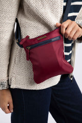 Weird Fish Nisla Crossbody Bag in Red Grape