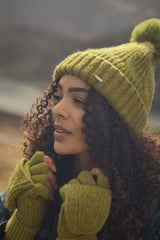 Weird Fish Blagdon Sparkle Bobble Hat in Woodbine