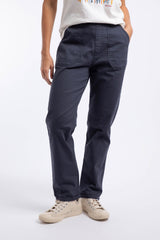 Weird Fish Malorri Chino Trousers in Navy
