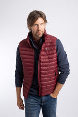 Weird Fish Langtree Lightweight Showerproof Padded Gilet in Port