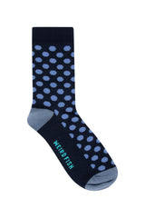 Weird Fish Parade Patterned Socks 3 Pack in Dark Blue