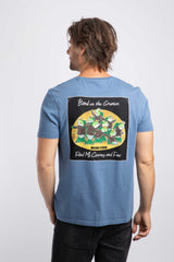 Weird Fish Band On The Grunion Back Print Artist T-Shirt in Mid Blue