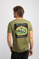 Weird Fish Band On The Grunion Back Print Artist T-Shirt in Olive Moss