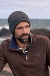 Weird Fish Twyning Nep Yarn Beanie Hat in Dark Grey Marl