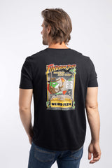 Weird Fish Findiana Jones Back Print Artist T-Shirt in Black