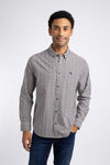 Weird Fish Ernest Gingham Shirt in Mulled Wine