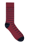 Weird Fish Wyatt Patterned Socks 3 Pack in Burgundy