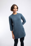 Weird Fish Nova Knitted Tunic in Ash Blue