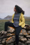 Weird Fish Reena 1/4 Zip Printed Microfleece in Dark Navy