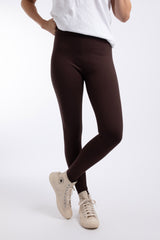 Weird Fish Lilliane High Waisted Leggings in Bitter Chocolate