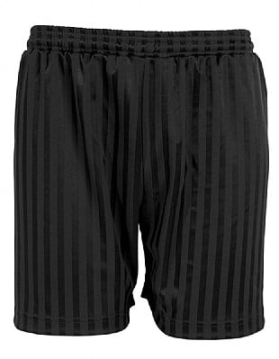 Blue Max Banner Shadow Stripe Shorts 3BS - Black