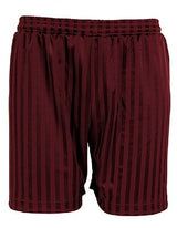Blue Max Banner Shadow Stripe Shorts 3BS - Burgundy