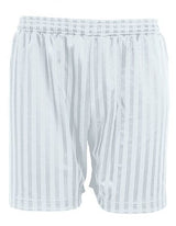 Blue Max Banner Shadow Stripe Shorts 3BS - White
