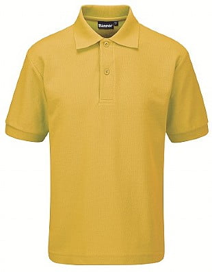 Blue Max Banner Millfield Poloshirt 3PM - Gold