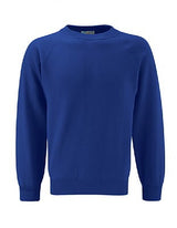 Blue Max Banner Select Raglan Crew Neck Sweatshirt 3SR - Deep Royal