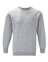 Blue Max Banner Select Raglan Crew Neck Sweatshirt 3SR - Grey