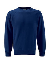 Blue Max Banner Select Raglan Crew Neck Sweatshirt 3SR - Navy Blue