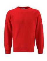 Blue Max Banner Select Raglan Crew Neck Sweatshirt 3SR - Red