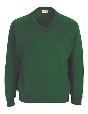 Blue Max Banner Classic V-Neck Sweatshirt 3SY - Bottle